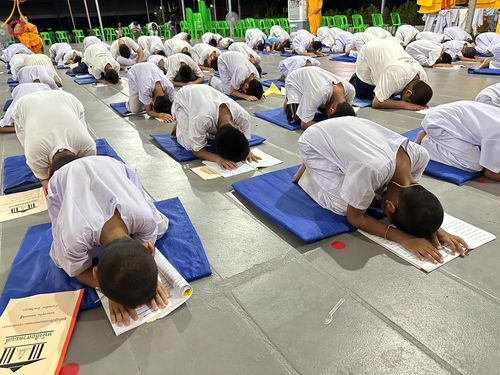 ภาพ No.133243:กิจวัตรกิจกรรมการฝึกตัวก่อนบวช และพิธีตัดปอยผมธรรมทายาท ณ ศูนย์ปฏิบัติธรรมและอบรมเยาวชนเมืองยะลา วันที่ 1-2 เมษายน พ.ศ. 2567