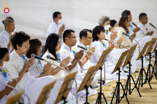 ภาพ No.119055:พิธีถวายภัตตาหารเป็นสังฆทาน แด่คณะพระธรรมยาตรา วันที่ 27 มกราคม พ.ศ. 2567 ณ อนุสรณ์สถานบางปลา จ.นครปฐม