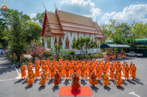 ภาพ No.102160:พิธีบรรพชาธรรมทายาท ในโครงการอุปสมบทหมู่ รุ่นบูชาธรรมมหาปูชนียาจารย์ ณ วัดเขาตะแบก อ.ศรีราชา จ.ชลบุรี วันเสาร์ที่ 9 ธันวาคม พ.ศ. 2566