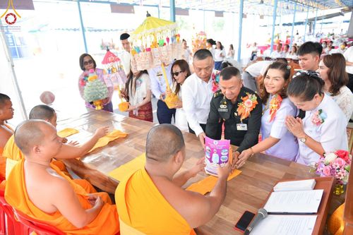 ภาพ No.104654:ทอดผ้าป่าสามัคคี เพื่อสมทบทุนสร้างหอฉัน ๑๑๓ ปี คุณยายอาจารย์มหารัตนอุบาสิกาจันทร์ขนนกยูง ครั้งที่ ๗ ในวันอาทิตย์ ที่ ๒๘ เมษายน พ.ศ. ๒๕๖๗ ณ ศูนย์การศึกษาจอมบึง ต.รางบัว อ.จอมบึง จ.ราชบุรี