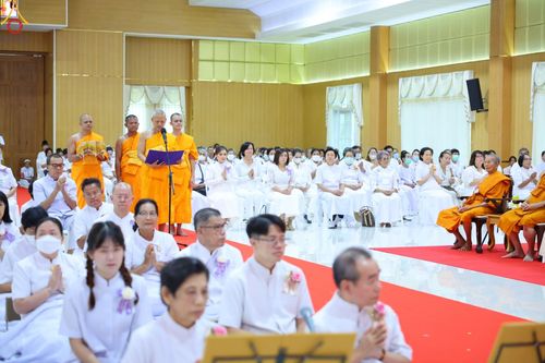 ภาพ No.89745:พิธีวางแผ่นจารึกชื่อ เพื่อนำไปประดิษฐานไว้ในฐานองค์พระประธาน เนื่องในโอกาสครบรอบ 10 ปี ศูนย์ปฏิบัติธรรมนครราชสีมา วันอาทิตย์ที่ 24 กันยายน พ.ศ. 2566