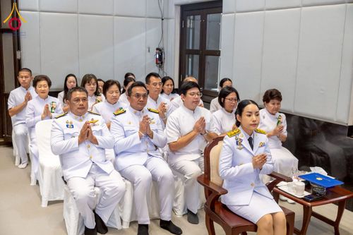 ภาพ No.231232:วันพฤหัสบดีที่ 3 กรกฏาคม พ.ศ. 2568 พิธีมุทิตาสักการะพระภิกษุนาคหลวง พระมหาพนาวัฒน์ ธมฺมนฺตคามี (จันทร์เผือก) เปรียญธรรม ๙ ประโยค ณ วัดพระธรรมกาย ปทุมธานี