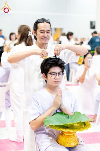 ภาพ No.213527:วันเสาร์ที่ 29 มีนาคม พ.ศ. 2568 พิธีปลงผม โครงการสามเณรยุวธรรมทายาท รุ่นที่ 33 โครงการสามเณรมัชฌิมธรรมทายาท รุ่นที่ 29 ณ ห้องปฏิบัติธรรมวิหารคด คอร์ 13 วัดพระธรรมกาย