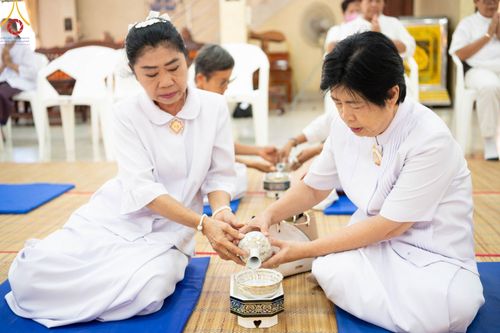 ภาพ No.101125:พิธีอุปสมบทหมู่ ในโครงการอุปสมบทบูชาธรรม มหาปูชนียาจารย์ พ.ศ. 2566 ณ วัดท่าเกวียน อำเภอพนมสารคาม จังหวัดฉะเชิงเทรา วันที่ 5 ธันวาคม พ.ศ. 2566