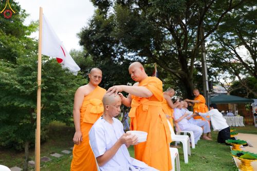 ภาพ No.147495:พิธีตัดปอยผม ขอขมา มอบบาตร ผ้าไตร โครงการปฐมอุปสมบท สมโภชอุโบสถ บูชาธรรม 80 ปี หลวงพ่อธัมมชโย ณ วัดพระธรรมกายโทชิหงิ ประเทศญี่ปุ่น วันพฤหัสบดีที่ 8 สิงหาคม พ.ศ. 2567