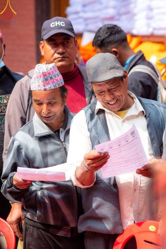 ภาพ No.209838:วันที่ 28 กุมภาพันธ์ พ.ศ.2568 พิธีเปิดโครงการบวชสามเณร พิธีถวายไทยธรรม พิธีขอขมามอบผ้าไตร  ณ เมืองปาตัน ประเทศเนปาล