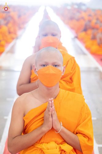 ภาพ No.79917:พิธีขอบรรพชา , พิธีคล้องอังสะ พิธีขอสรณคมน์และศีล , พิธีขอนิสสัย ในโครงการบรรพชาสามเณรฟื้นฟูพระพุทธศาสนาทั่วไทย วันเสาร์ที่ 8 เมษายน พ.ศ.2566