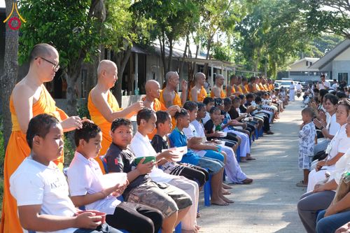 ภาพ No.317309:วันอาทิตย์ที่ 29 มีนาคม พ.ศ. 2569 พิธีตัดปอยผมและปลงผม ว่าที่สามเณร ศูนย์อบรมเยาวชนนครปฐม