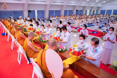 พิธีเจริญพระพุทธมนต์และถวายสังฆทาน  ทำบุญครบ 10 ปี ศูนย์ปฏิบัติธรรมบ้านช่องลม ต.บางบุตร อ.บ้านค่าย จ.ระยอง วันเสาร์ที่ 18 กุมภาพันธ์ พ.ศ. 2566