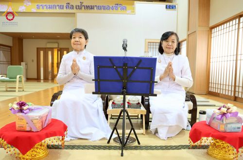 ภาพ No.213402:วันอาทิตย์ที่ 16 มีนาคม พ.ศ. 2568 พิธีบุพเปตพลี, ถวายภัตตาหาร, ปล่อยปลา วัดพระธรรมกายคานากาว่า ประเทศญี่ปุ่น