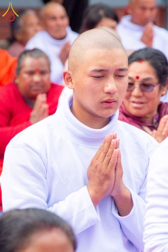 ภาพ No.209738:วันที่ 28 กุมภาพันธ์ พ.ศ.2568 พิธีเปิดโครงการบวชสามเณร พิธีถวายไทยธรรม พิธีขอขมามอบผ้าไตร  ณ เมืองปาตัน ประเทศเนปาล