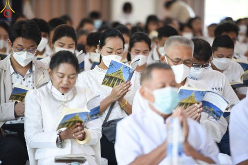 ภาพ No.103558:พิธีถวายจตุปัจจัย และภัตตาหารเป็นสังฆทาน , พิธีมอบอักษรสารตราตั้งฐานานุกรม และพัดยศ , การประชุมคณะสงฆ์ประจำจังหวัดสระบุรี  ณ ศูนย์ปฏิบัติธรรมจังหวัดสระบุรี อ.พระพุทธบาท จ.สระบุรี   วันอังคารที่ 19 ธันวาคม  พ.ศ. 2566