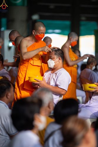 ภาพ No.87034:พิธีตัดปอยผมและปลงผมนาคธรรมทายาท ในโครงการอุปสมบทหมู่บูชาธรรม 106 ปี วันครูผู้ค้นพบวิชชาธรรมกาย ในวันอาทิตย์ที่ 3 กันยายน พ.ศ. 2566 ณ วัดพระธรรมกาย
