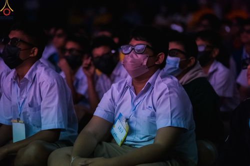 ภาพ No.106586:วันรวมพลังเด็กดี V-star ผู้นำฟื้นฟูศีลธรรมโลก จังหวัดสมุทรสาคร วันพฤหัสบดีที่ 28 ธันวาคม พ.ศ. 2566 ณ โรงเรียนสมุทรสาครวิทยาลัย อำเภอเมือง จังหวัดสมุทรสาคร