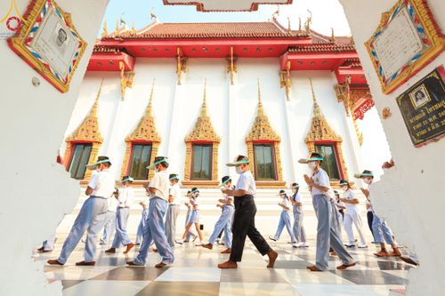 ภาพ No.117568:พิธีทอดผ้าป่าทำนุบำรุงศาสนสถาน ณ วัดบางไผ่นารถ ต.บางไทรป่า อ.บางเลน จ.นครปฐม วันที่ 23 มกราคม พ.ศ. 2567