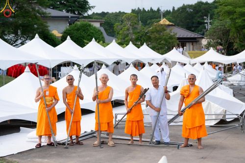 ภาพ No.141855:พิธีประดิษฐานลูกนิมิตมหาสมบัติ  ผูกสีมา สถาปนาอุโบสถ "บูชาธรรม 80 ปี หลวงพ่อธัมมชโย" ณ วัดพระธรรมกายโทชิหงิ ประเทศญี่ปุ่น วันอาทิตย์ที่ 16 มิถุนายน พ.ศ. 2567