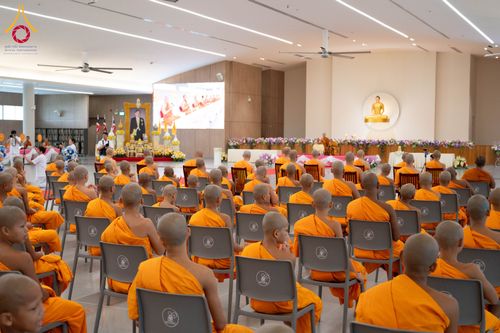 ภาพ No.346722:วันพฤหัสบดี 27 สิงหาคม พ.ศ.2569 พิธีมอบรางวัลแก่สามเณรทรงพระปาฏิโมกข์ปีที่ 4/2569
