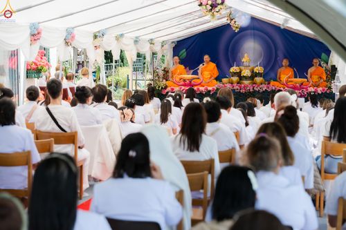 ภาพ No.286124:วันที่ 13 กรกฎาคม พ.ศ. 2568  พิธีทอดผ้าป่าฉลอง 13 ปี  วัดพระธรรมกายสวิตเซอร์แลนด์