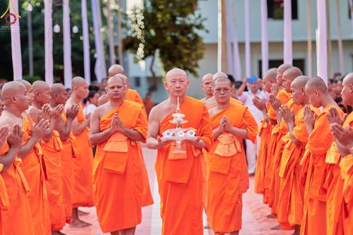 ภาพ No.65722:พิธีถวายพระบรมสารีริกธาตุ เพื่อประดิษฐาน ณ พระพุทธรูปปางไสยยาสน์ ที่ยาวที่สุดในบังกลาเทศ  วันที่ 22 พฤศจิกายน พ.ศ. 2565