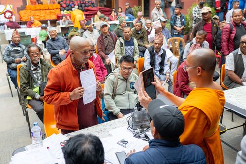 ภาพ No.313174:วันอังคารที่ 10 มีนาคม พ.ศ. 2569 ประมวลภาพบรรยากาศวันแรก โครงการบวชธรรมทายาท ประเทศเนปาล ณ วัดอเชศวร (Aksheswar Mahavihar )