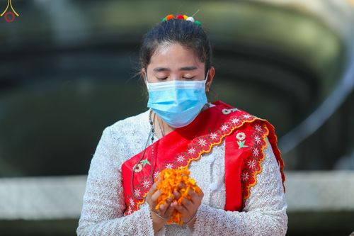 ภาพ No.70644:พิธีต้อนรับพระธรรมยาตรา ในโครงการธรรมยาตรากตัญญูบูชา มหาปูชนียาจารย์ พระมงคลเทพมุนี(สด จนฺทสโร) พระผู้ปราบมาร อนุสรณ์สถาน 7 แห่ง ปีที่ 11 วันที่ 14 มกราคม พ.ศ. 2566 ณ อนุสรณ์สถานลำดับที่ 3 สถานที่เกิดในเพศสมณะ วัดสองพี่น้อง อ.สองพี่น้อง จ.สุพรรณบุรี