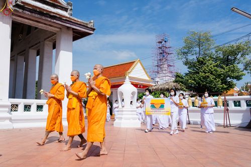 ภาพ No.65817:พิธีอุปสมบทวัดโปรดเกศเชษฐาราม อ.พระประแดง จ.สมุทรปราการ รับบุญจัดงานโดยสำนักพัฒนาเยาวชนโลก ในโครงการอุปสมบทบูชาธรรม มหาปูชนียาจารย์ประจำปี 2565 เมื่อวันที่ 7 ธันวาคม พ.ศ. 2565