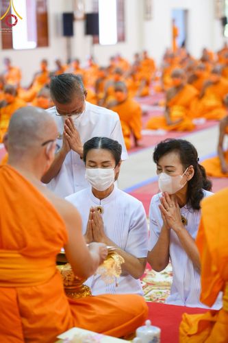 ภาพ No.67796:พิธีเจริญพระพุทธมนต์และถวายภัตตาหารเป็นสังฆทาน วันศุกร์ที่ 9 ธันวาคม พ.ศ. 2565 โครงการอุปสมบท รุ่นบูชาธรรมมหาปูชนียาจารย์ ณ วัดพระพุทธบาทราชวรมหาวิหาร อ.พระพุทธบาท จ.สระบุรี