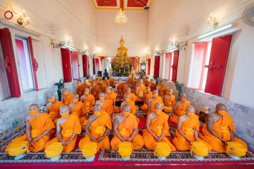 ภาพ No.66578:พิธีอุปสมบทวัดเขาชีธรรมนิมิต อ.ศรีราชา จ.ชลบุรี รับบุญจัดงานโดยสำนักพัฒนาเยาวชนโลก เมื่อวันที่ 7 ธันวาคม พ.ศ. 2565