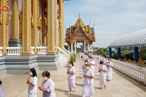 ภาพ No.66970:พิธีอุปสมบทวัดละหาร อ.บางบัวทอง    จ.นนทบุรี รับบุญจัดงานโดย สำนักต่างประเทศ เมื่อวันที่ 7 ธันวาคม พ.ศ. 2565