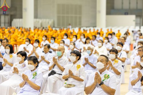 ภาพ No.90867:พิธีบำเพ็ญกุศลสวดพระอภิธรรม  อุบาสกถาวร พรหมถาวร (อุบาสกผู้ปั้นพระ) คืนที่ 5 วันพุธที่ 18 ตุลาคม พ.ศ. 2566 ณ ห้องแก้วสารพัดนึก 1 สภาธรรมกายสากล วัดพระธรรมกาย จ.ปทุมธานี