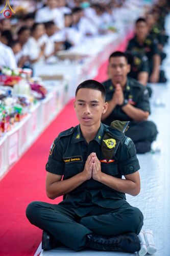 ภาพ No.151712:V.55 ทีมใหญ่ที่หาดใหญ่ เจ้าหน้าที่ทุกสถานะ หลายสัญชาติ ร่วมกันจัดงานตักบาตรที่หาดใหญ่ วันที่ 10-11 สิงหาคม พ.ศ. 2567