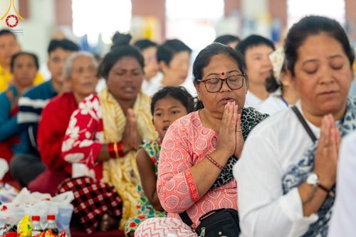 ภาพ No.314235:วันอังคารที่ 17 มีนาคม พ.ศ. 2569 พิธีตักบาตรฉลองสามเณรใหม่ 500 รูป  ณ มณฑลพิธีลุมพินี ประเทศเนปาล