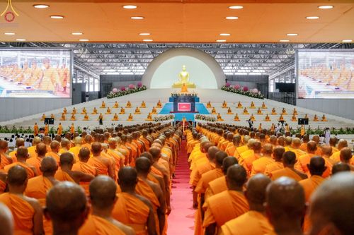 ภาพ No.75635:วัดพระธรรมกายจัด งานบุญวันอาทิตย์ต้นเดือน  มีกิจกรรมดังนี้ พิธีตักบาตร, พิธีบูชาข้าวพระ พระธรรมยาตรารับประกาศนียบัตร โครงการธรรมยาตราฯ ปีที่ 11 ในวันที่ 5 กุมภาพันธ์ พ.ศ. 2566 ณ วัดพระธรรมกาย อ.คลองหลวง จ.ปทุมธานี