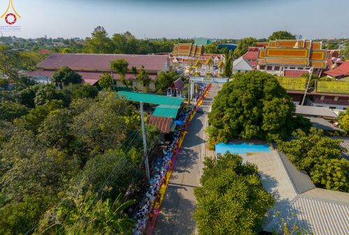 ภาพ No.195446:พิธีต้อนรับพระธรรมยาตรา ณ อนุสรณ์สถานลำดับที่ 4 สถานที่เกิดด้วยกายธรรม วัดโบสถ์(บน) ต.บางคูเวียง จ.นนทบุรี ในโครงการธรรมยาตรา กตัญญูบูชา มหาปูชนียาจารย์ พระมงคลเทพมุนี(สด จนฺทสโร) พระผู้ปราบมาร อนุสรณ์สถาน 7 แห่ง ปีที่ 13 วันที่ 15 มกราคม พ.ศ. 2568