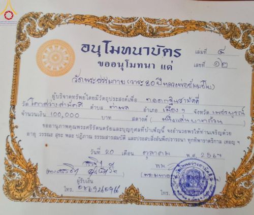 ภาพ No.164239:พิธีทอดกฐิน ณ วัดโคกสว่างสามัคคี อ.เมืองเพชรบูรณ์ จ.เพชรบูรณ์ ในโครงการกฐินสามัคคีทั่วไทย 30,000 วัด บูชาธรรม 80 ปี หลวงพ่อธัมมชโย โดย คณะศิษยานุศิษย์วัดพระธรรมกาย วันที่ 20 ตุลาคม พ.ศ. 2567