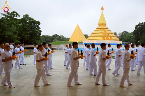 ภาพ No.223548:วันที่ 11 พฤษภาคม พ.ศ. 2568 พิธีบรรพชาของอุบาสก พิสิทธิ์ หมื่นแกล้ว  ณ วัดพระธรรมกาย