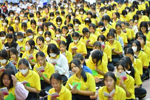 ภาพ No.103947:วันรวมพลังเด็กดี V-star ผู้นำฟื้นฟูศีลธรรมโลก จังหวัดจันทบุรี วันพุธที่ 13 ธันวาคม พ.ศ. 2566 ณ โรงเรียนศรียานุสรณ์จังหวัดจันทบุรี