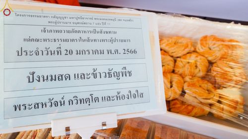 ภาพ No.72985:พิธีถวายภัตตาหารเป็นสังฆทาน แด่คณะพระธรรมยาตราฯ ในโครงการธรรมยาตรากตัญญูบูชา มหาปูชนียาจารย์ พระมงคลเทพมุนี(สด จนฺทสโร) พระผู้ปราบมาร อนุสรณ์สถาน 7 แห่ง ปีที่ 11 วันที่ 20 มกราคม พ.ศ. 2566