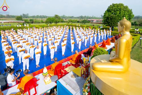 ภาพ No.314102:วันจันทร์ที่ 16 มีนาคม พ.ศ. 2569 พิธีเวียนเทียนประทักษิณ และพิธีบรรพชาสามเณร 500 รูป ณ วิหารมายาเทวี ประเทศเนปาล