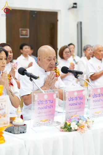 ภาพ No.346008:วันเสาร์ที่ 22 สิงหาคม พ.ศ. 2569  พิธีทอดผ้าป่าเพื่อสร้างอาคาร 84 ปี หลวงพ่อธัมมชโยและถวายคิลานเภสัชเนื่องในวันธรรมชัย  ณ วัดพระธรรมกายแคลิฟอร์เนีย  เมืองอาซูซา ประเทศสหรัฐอเมริกา