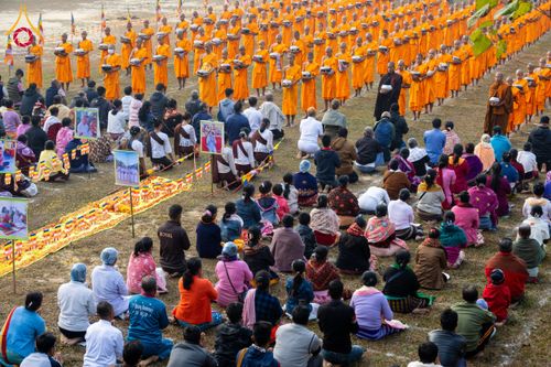 ภาพ No.131165:Photo Story ปฐมบรรพชาชาวพุทธมาร์มา Episode 4/5 วันที่ 13 กุมภาพันธ์พ.ศ. 2567 ณ วัดธัมจักร อรัญกุฏิ บังกลาเทศ