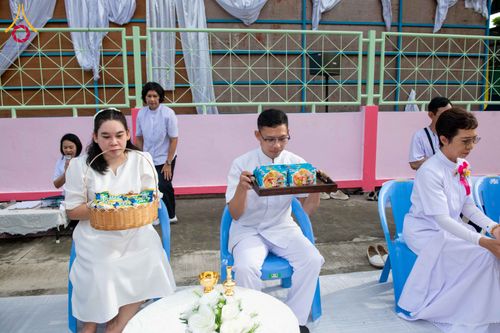 ภาพ No.342565:วันที่ 5 สิงหาคม พ.ศ. 2569  กิจกรรมตักบาตรโครงการรักความดี เพื่อเผยแผ่งานพระพุทธศาสนา  ศูนย์คมนาคม วัดพระธรรมกาย ณ โรงเรียนสังข์อ่ำ อ.คลองหลวง จ.ปทุมธานี