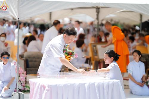 ภาพ No.141670:พิธีประดิษฐานลูกนิมิตมหาสมบัติ  ผูกสีมา สถาปนาอุโบสถ "บูชาธรรม 80 ปี หลวงพ่อธัมมชโย" ณ วัดพระธรรมกายโทชิหงิ ประเทศญี่ปุ่น วันอาทิตย์ที่ 16 มิถุนายน พ.ศ. 2567