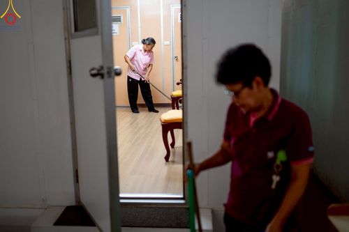 ภาพ No.218815:วันศุกร์ที่ 18 เมษายน พ.ศ. 2568 การเตรียมงานในลานธรรม , พระมหาธรรมกายเจดีย์ เพื่องานวันคุ้มครองโลก 22 เมษายน พ.ศ. 2568