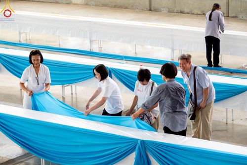 ภาพ No.218594:วันพฤหัสบดีที่ 17 เมษายน พ.ศ. 2568 การเตรียมงานในลานธรรม , สภาธรรมกายสากล , วิหารคด  เพื่องานวันคุ้มครองโลก 22 เมษายน พ.ศ. 2568