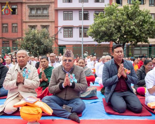 ภาพ No.209742:วันที่ 28 กุมภาพันธ์ พ.ศ.2568 พิธีเปิดโครงการบวชสามเณร พิธีถวายไทยธรรม พิธีขอขมามอบผ้าไตร  ณ เมืองปาตัน ประเทศเนปาล