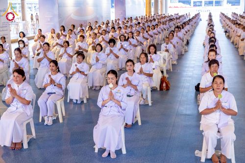 ภาพ No.224186:วันที่ 3-5 พฤษภาคม พ.ศ. 2568  กิจวัตร-กิจกรรมโครงการปฏิบัติธรรมอบรมศีลธรรม “บวชอุบาสิกาแก้ว” ถวายเป็นพระราชกุศล แด่พระบาทสมเด็จพระเจ้าอยู่หัว เนื่องในโอกาสมหามงคล “วันฉัตรมงคล” ณ วัดพระธรรมกาย อ.คลองหลวง จ.ปทุมธานี