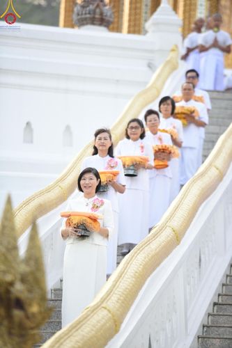 ภาพ No.135542:พิธีขอขมามอบผ้าไตร, พิธีบรรพชาสามเณร ในโครงการบรรพชาสามเณร ฟื้นฟูพระพุทธศาสนาทั่วไทย ณ วัดพระพุทธบาท ราชวรมหาวิหาร อ.พระพุทธบาท จ.สระบุรี วันที่ 6 เมษายน พ.ศ. 2567