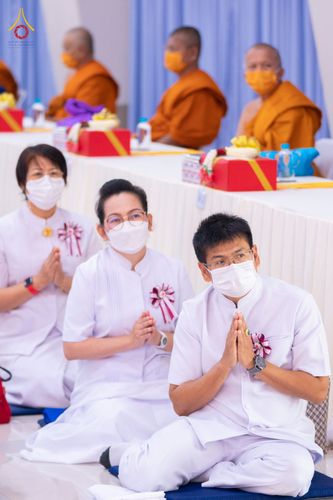 ภาพ No.76501:พิธีเจริญพระพุทธมนต์และถวายสังฆทาน  ทำบุญครบ 10 ปี ศูนย์ปฏิบัติธรรมบ้านช่องลม ต.บางบุตร อ.บ้านค่าย จ.ระยอง วันเสาร์ที่ 18 กุมภาพันธ์ พ.ศ. 2566