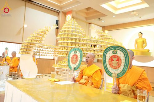 ภาพ No.213406:วันอาทิตย์ที่ 16 มีนาคม พ.ศ. 2568 พิธีบุพเปตพลี, ถวายภัตตาหาร, ปล่อยปลา วัดพระธรรมกายคานากาว่า ประเทศญี่ปุ่น